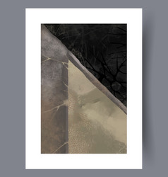 Abstract Shapes Grunge Sketch Wall Art Print