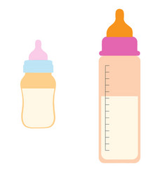 Baby Bottle Icon On White Background Milk