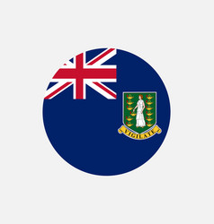 British Virgin Islands Bvi Round Circle Flag Uk