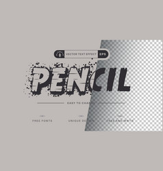 Pencil - Editable Text Effect Font Style