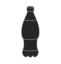 Bottle Of Soda Iconblack Logo Isolated On