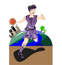 Boy With Basketball Character Design