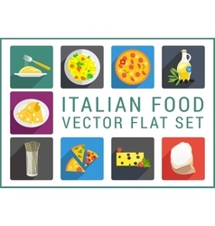 Italian Food Flat Icons