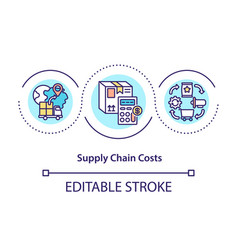 Supply Chain Costs Concept Icon