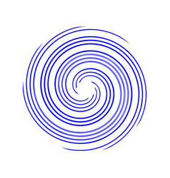 Swirl Circle Concentric Lines Logo Rippled Rings