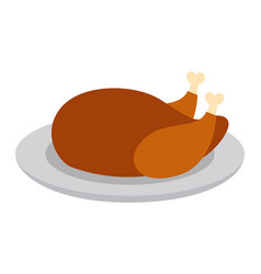 Turkey Food Dish On White Background