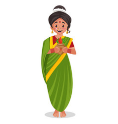 Indian Marathi Woman Cartoon