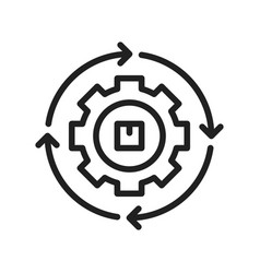 Agile Manufacturing Icon Image