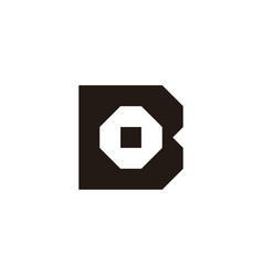 Letter O In B Square Geometric Symbol Simple Logo