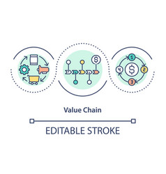 Value Chain Concept Icon