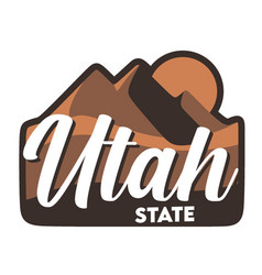 Utah State With White Background