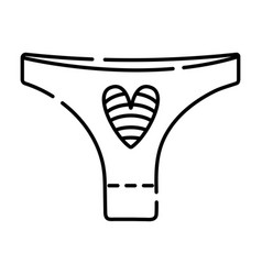 Woman Panties Line Icon