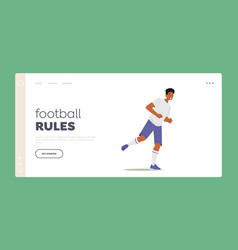 Football Rules Landing Page Template Sportsman