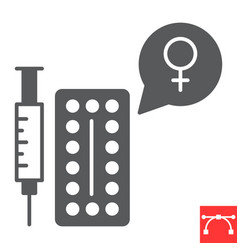 Hormone Therapy Glyph Icon