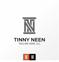 Letter Tn Or Nt Cutting Line Rectangle Font Law