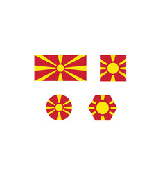 North Macedonia Flag National Set