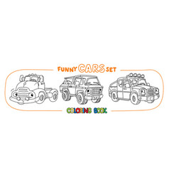 Retro Pickup Trucks Cars Coloring Book Set