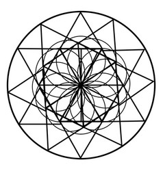 Sacred Geometry With Flower