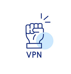 Vpn Icon Pixel Perfect Editable Stroke Line Art