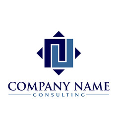 Consulting Logo With Capital Letter N