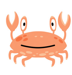 Funny Crab Pink Seashell With Claws