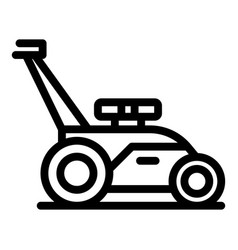 Grass Lawn Mower Icon Outline Garden