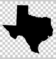 Texas Map Shape United States Of America Flat