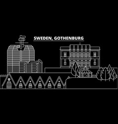 Gothenburg Silhouette Skyline Sweden