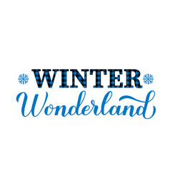 Winter Wonderland Calligraphy Lettering Seasonal