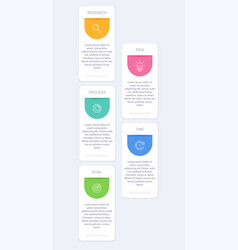 Vertical Infographic Design With Icons And 5