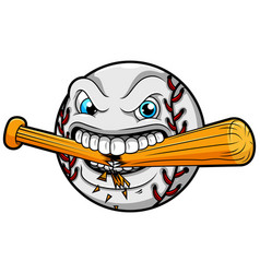 Angry Baseball Breaks A Bat