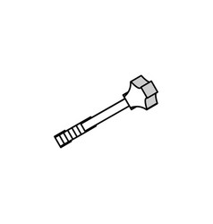 Mace Weapon Military Isometric Icon