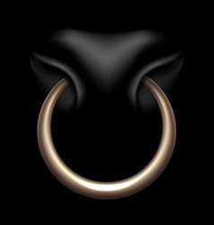 Bull Nose Ring 3d Realistic Eps 10