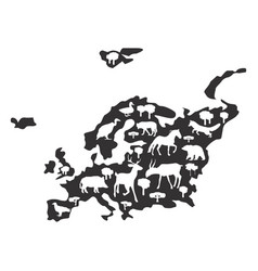 Europe Map Silhouette