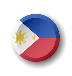 Circle Button Flag Of Philippines