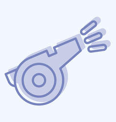 Icon Whistle Related To Tennis Sports Symbol Two