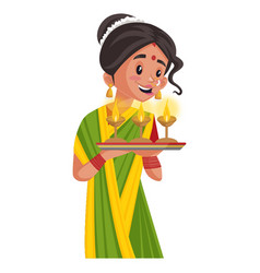 Indian Marathi Woman Cartoon