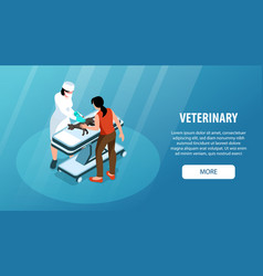 Isometric Veterinary Banner