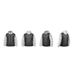 Jacket Mockup Realistic Set