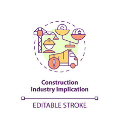 Construction Industry Implication Concept Icon