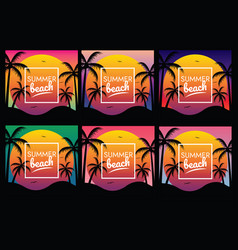 Holiday Sunset Beach Party Poster