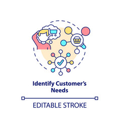 Identify Customers Needs Concept Icon