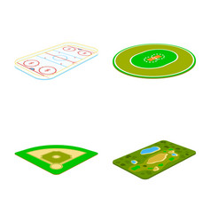 Stadium And Grass Logo Set