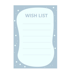 Wish List Paper Icon Cartoon Christmas