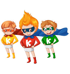 A Group Of Little Boy In Superhero Costume