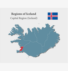 Map Iceland - Capital Region