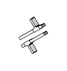 Tonfa Weapon Military Isometric Icon