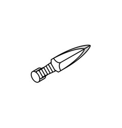 Kunai Weapon Military Isometric Icon