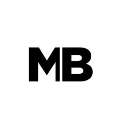 Letter M And B Mb Logo Design Template Minimal