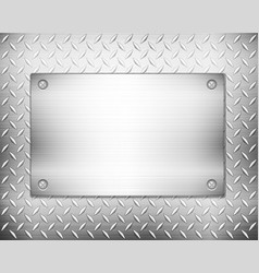 Diamond Metal Background And Plate